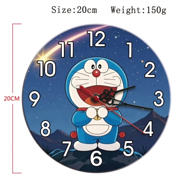 Doraemon Anime print alarm clock wall clock personality clock packaging size 25X25X4cm