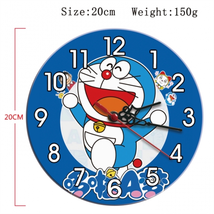 Doraemon Anime print alarm clock wall clock personality clock packaging size 25X25X4cm
