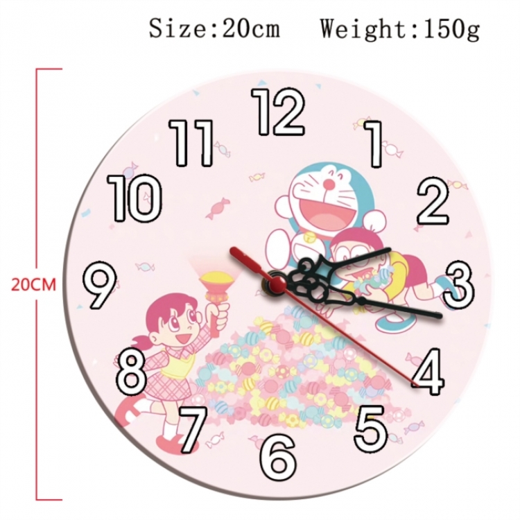 Doraemon Anime print alarm clock wall clock personality clock packaging size 25X25X4cm