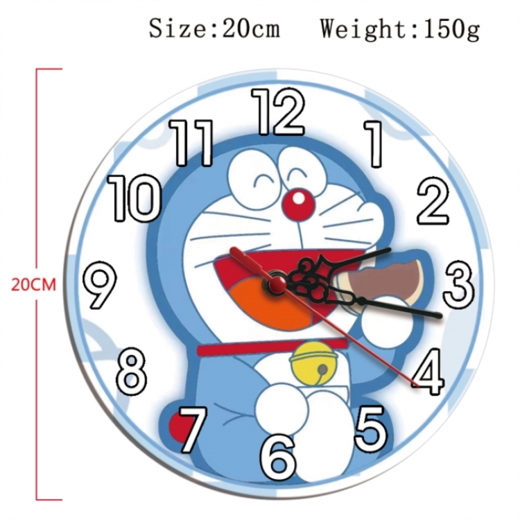 Doraemon Anime print alarm clock wall clock personality clock packaging size 25X25X4cm