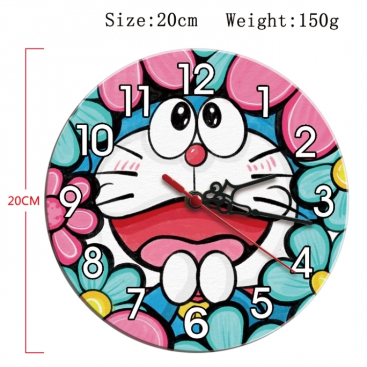 Doraemon Anime print alarm clock wall clock personality clock packaging size 25X25X4cm