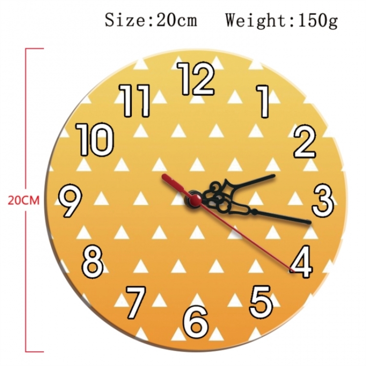 Demon Slayer Kimets Anime print alarm clock wall clock personality clock packaging diameter 20cm