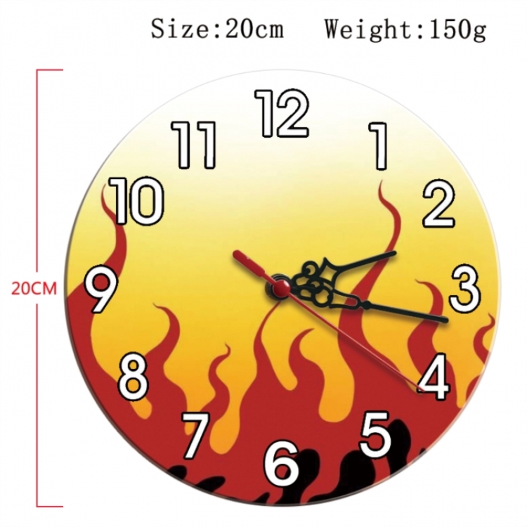 Demon Slayer Kimets Anime print alarm clock wall clock personality clock packaging diameter 20cm