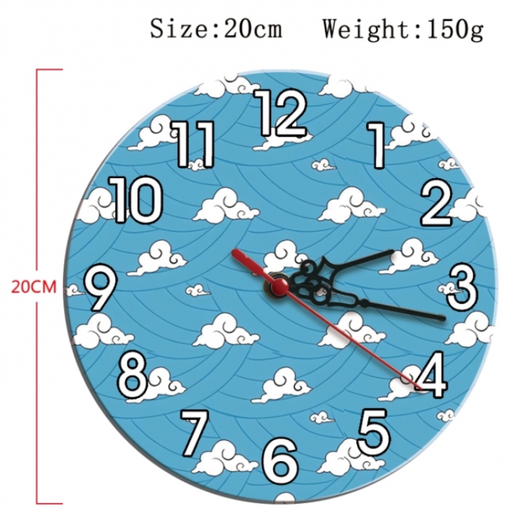 Demon Slayer Kimets Anime print alarm clock wall clock personality clock packaging diameter 20cm