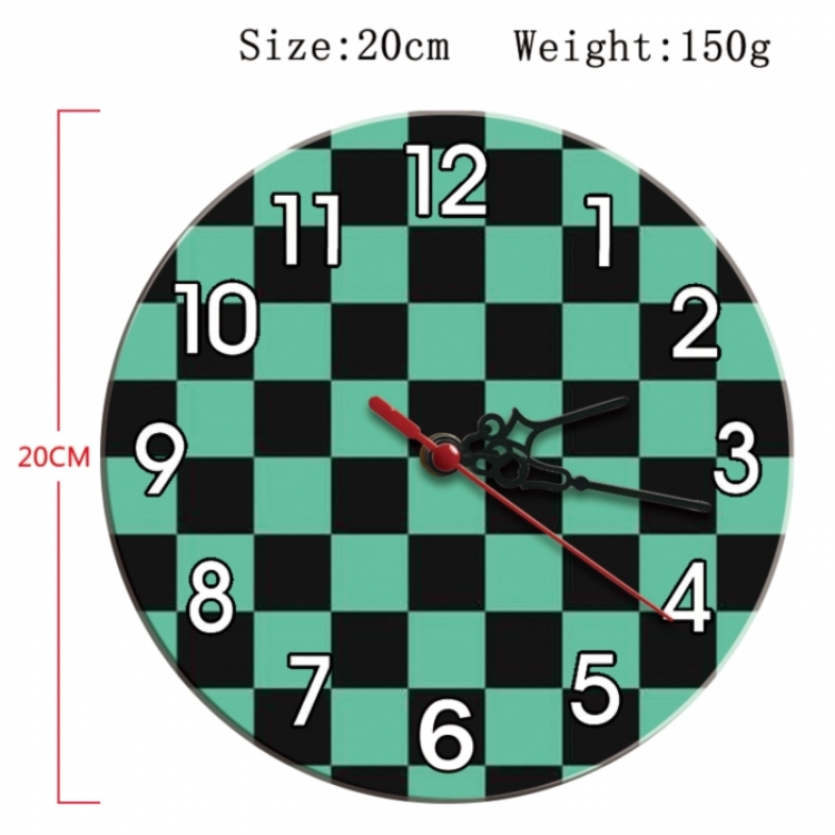 Demon Slayer Kimets Anime print alarm clock wall clock personality clock packaging diameter 20cm