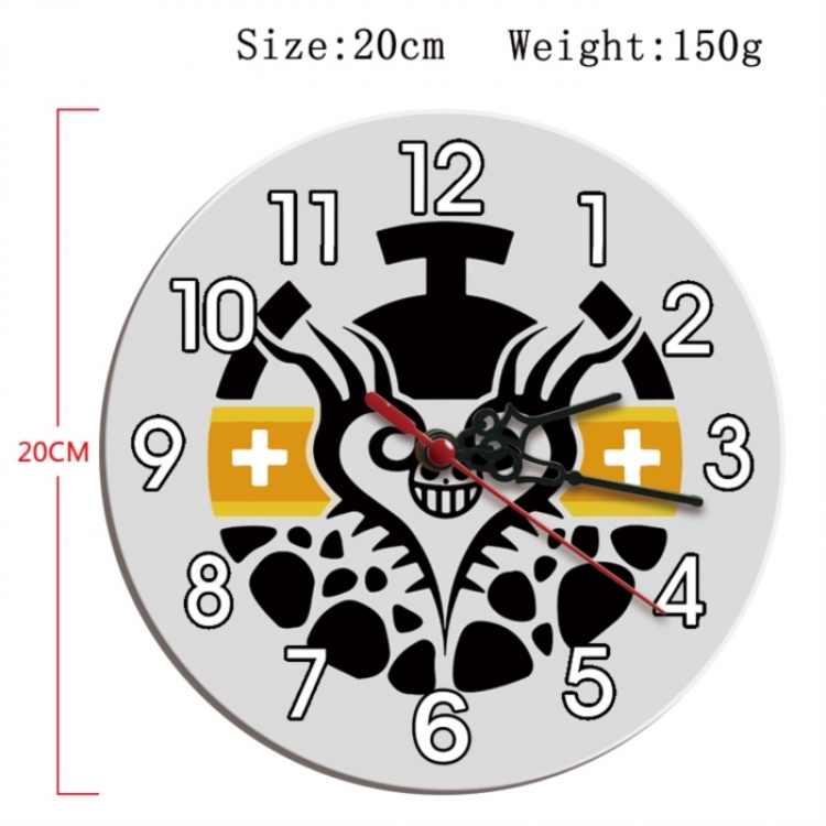 One Piece Anime print alarm clock wall clock personality clock packaging size 25X25X4cm