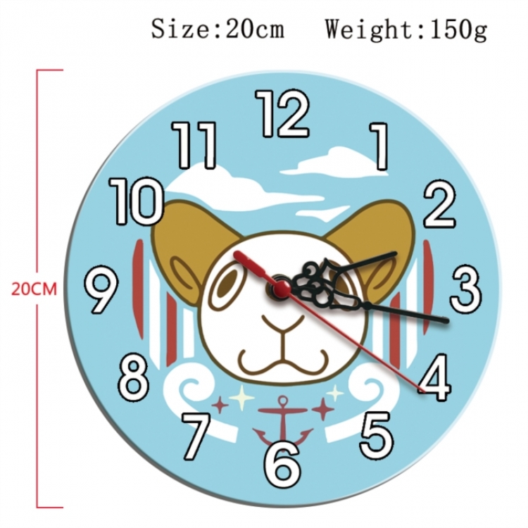 One Piece Anime print alarm clock wall clock personality clock packaging size 25X25X4cm