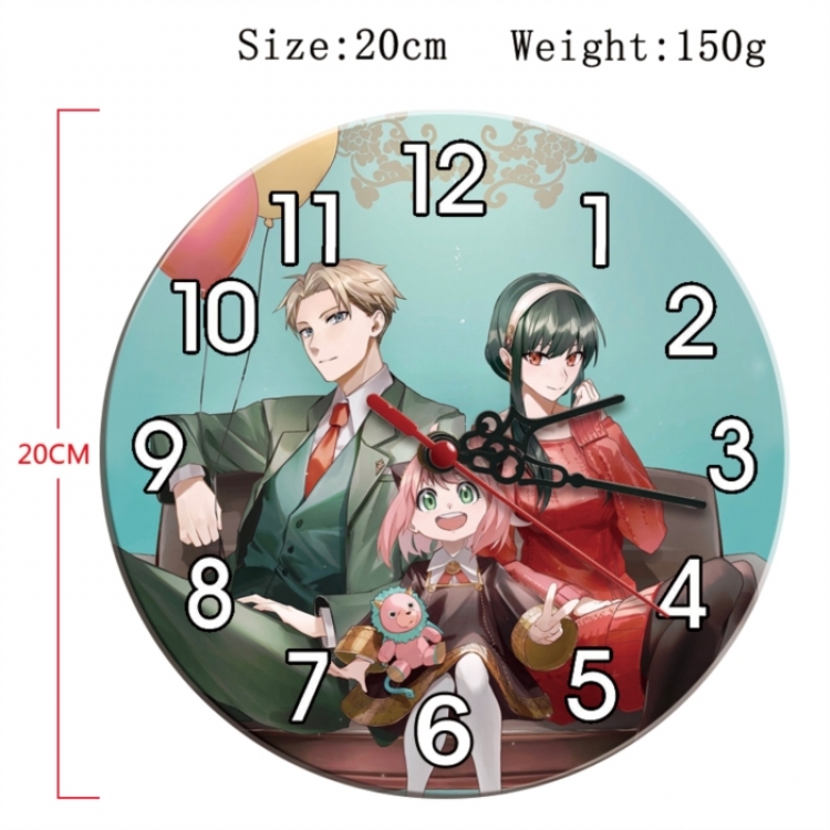 SPY×FAMILY Anime print alarm clock wall clock personality clock packaging diameter 20cm
