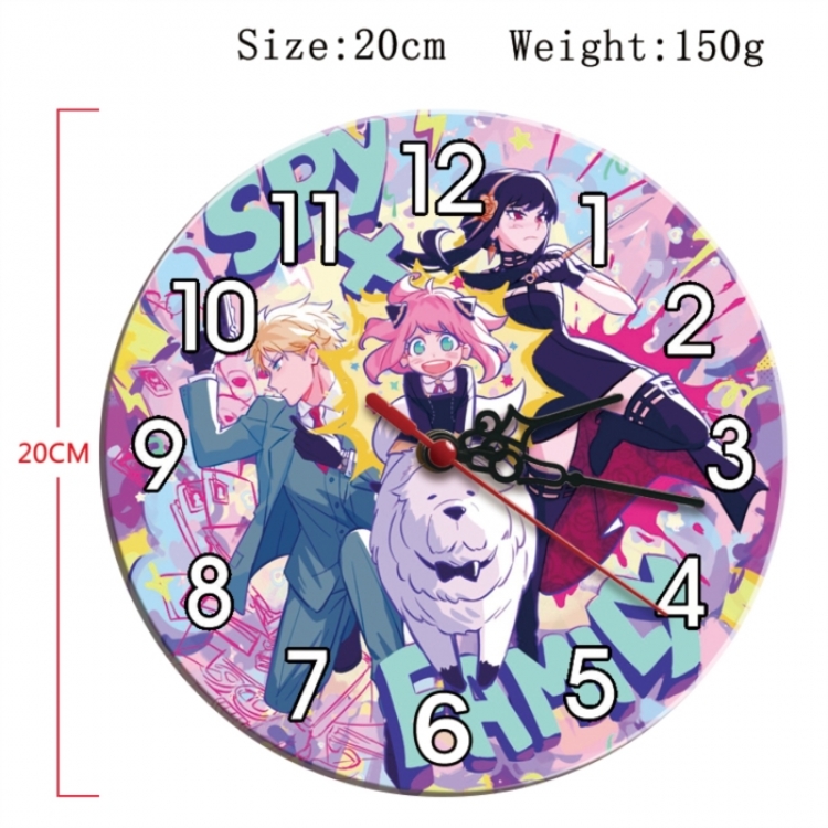 SPY×FAMILY Anime print alarm clock wall clock personality clock packaging diameter 20cm