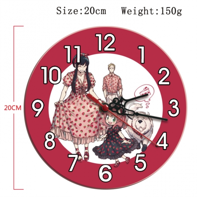 SPY×FAMILY Anime print alarm clock wall clock personality clock packaging diameter 20cm