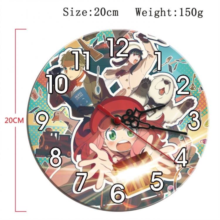 SPY×FAMILY Anime print alarm clock wall clock personality clock packaging diameter 20cm