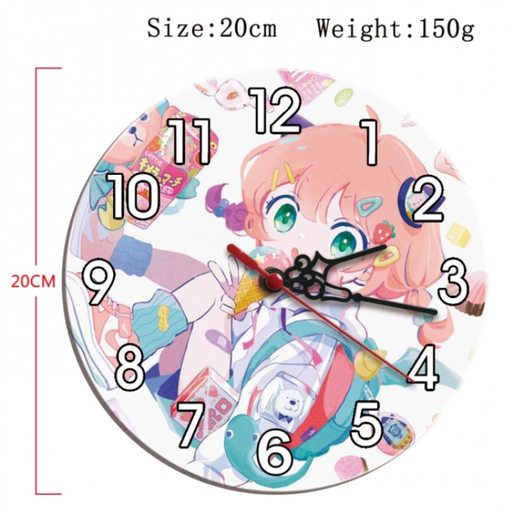 SPY×FAMILY Anime print alarm clock wall clock personality clock packaging diameter 20cm
