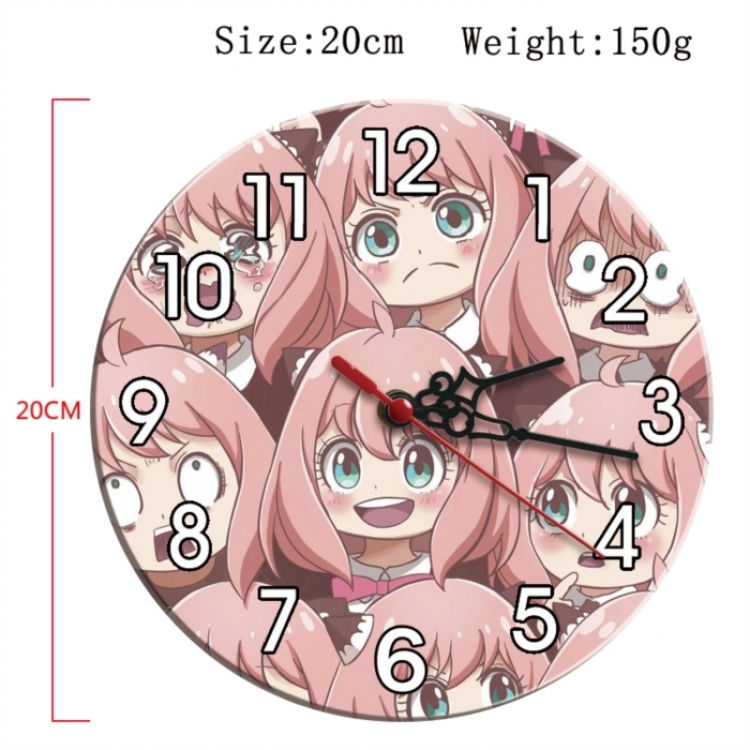 SPY×FAMILY Anime print alarm clock wall clock personality clock packaging diameter 20cm
