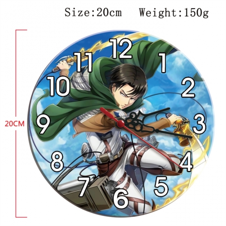 Shingeki no Kyojin Anime print alarm clock wall clock personality clock packaging size 25X25X4cm