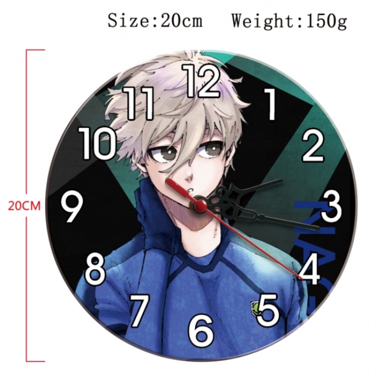 BLUE LOCK Anime print alarm clock wall clock personality packaging diameter 20cm