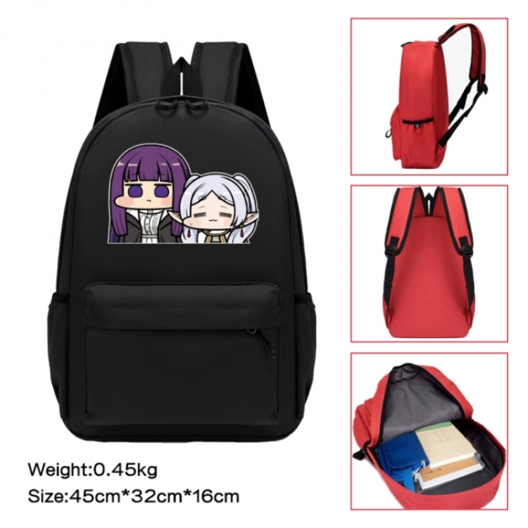 Frieren: Beyond Journey's Anime peripheral Oxford cloth color cartoon backpack 45x32x16cm