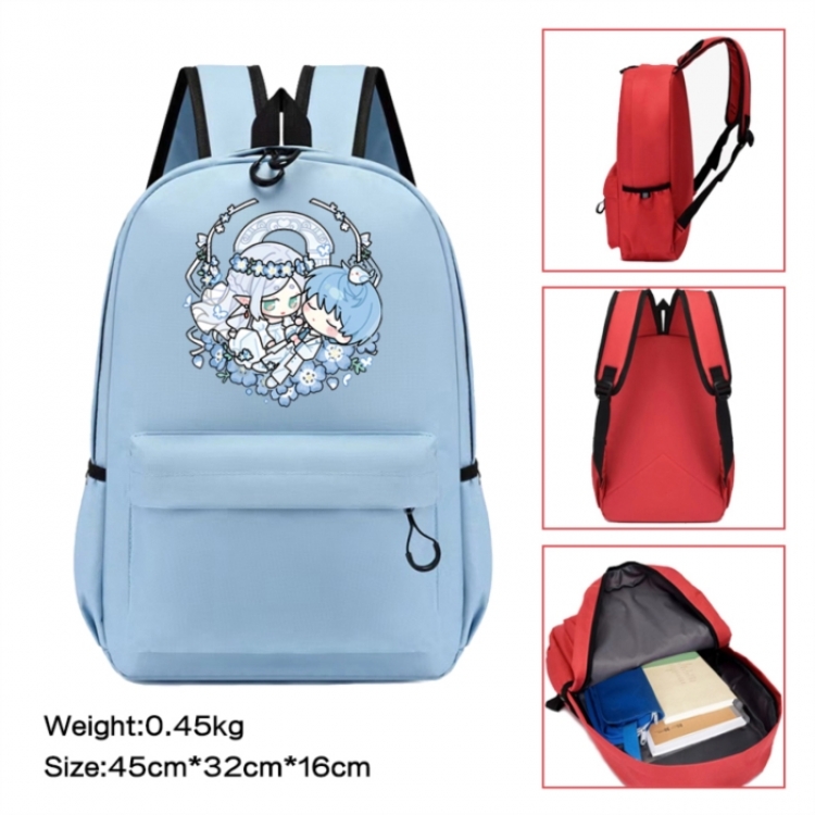 Frieren: Beyond Journey's Anime peripheral Oxford cloth color cartoon backpack 45x32x16cm
