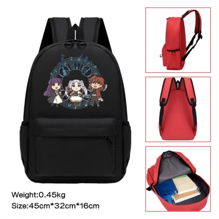Frieren: Beyond Journey's Anime peripheral Oxford cloth color cartoon backpack 45x32x16cm