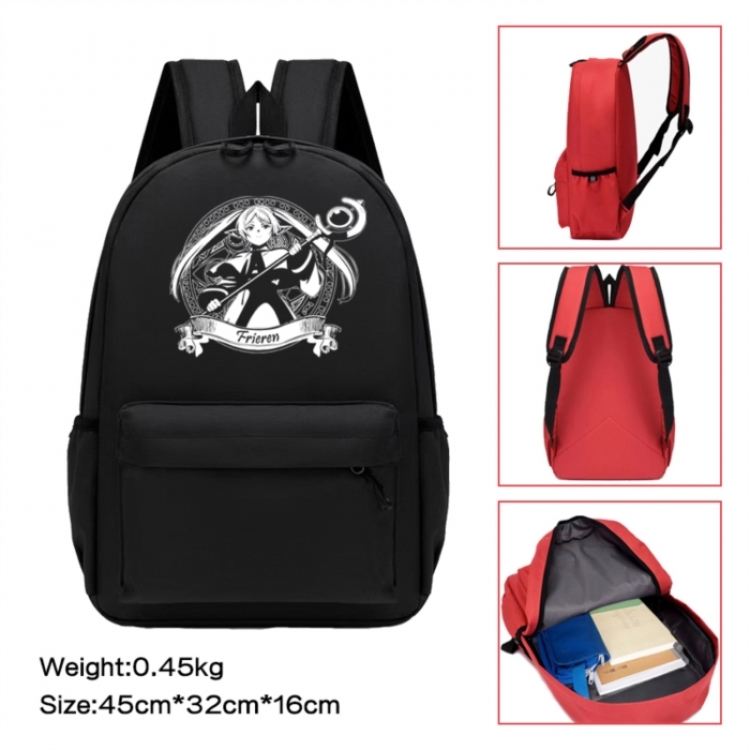 Frieren: Beyond Journey's Anime peripheral Oxford cloth color cartoon backpack 45x32x16cm