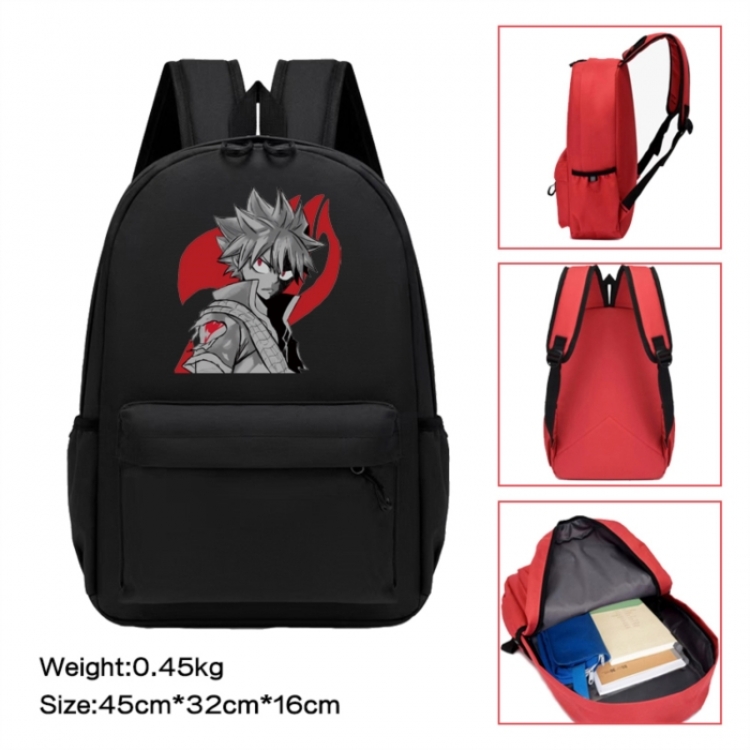 Fairy tail Anime peripheral Oxford cloth color cartoon backpack 45x32x16cm