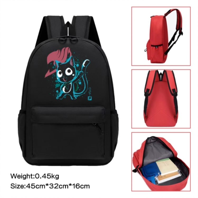 Fairy tail Anime peripheral Oxford cloth color cartoon backpack 45x32x16cm