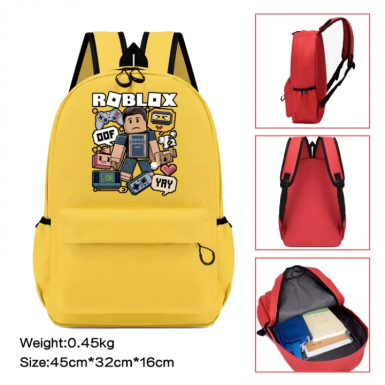 Roblox Anime peripheral Oxford cloth color cartoon backpack 45x32x16cm