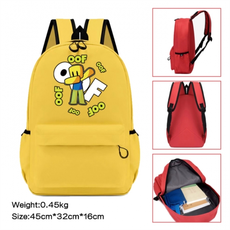 Roblox Anime peripheral Oxford cloth color cartoon backpack 45x32x16cm