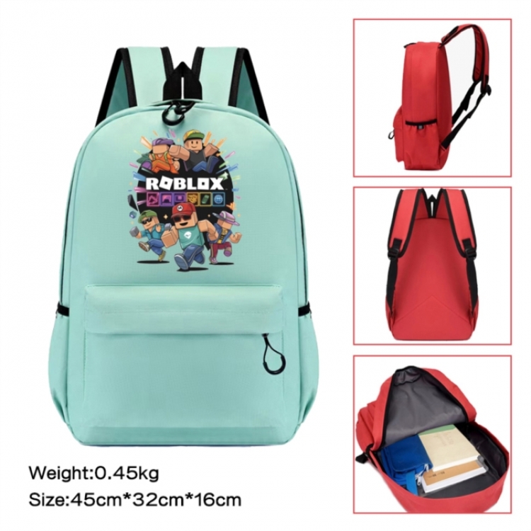 Roblox Anime peripheral Oxford cloth color cartoon backpack 45x32x16cm