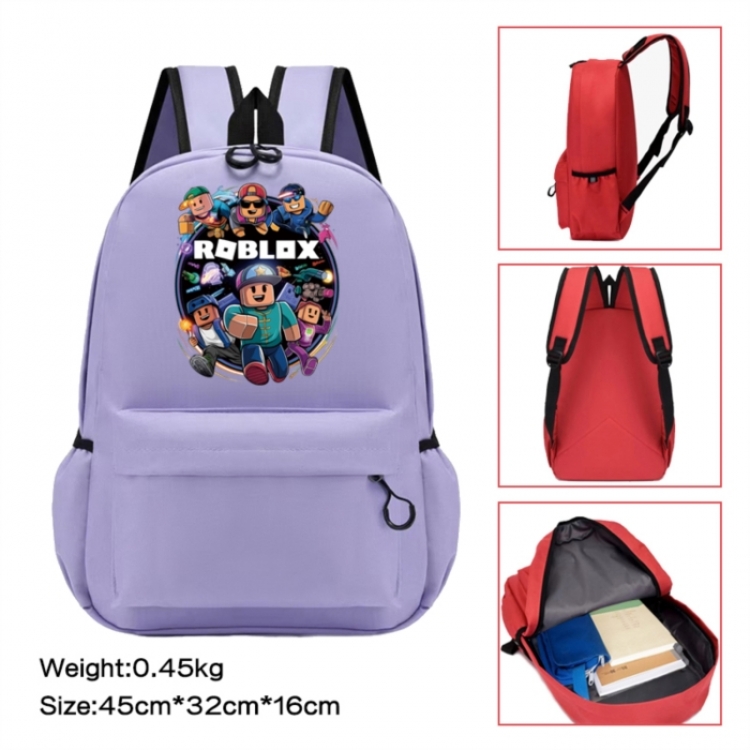 Roblox Anime peripheral Oxford cloth color cartoon backpack 45x32x16cm