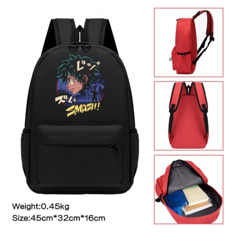 My Hero Academia Anime peripheral Oxford cloth color cartoon backpack 45x32x16cm