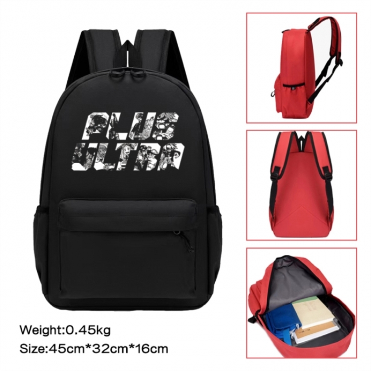 My Hero Academia Anime peripheral Oxford cloth color cartoon backpack 45x32x16cm