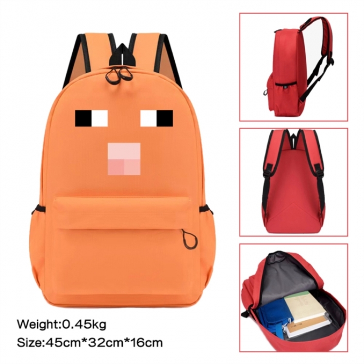 Minecraft Anime peripheral Oxford cloth color cartoon backpack 45x32x16cm