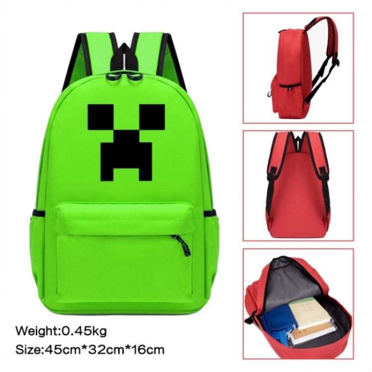 Minecraft Anime peripheral Oxford cloth color cartoon backpack 45x32x16cm