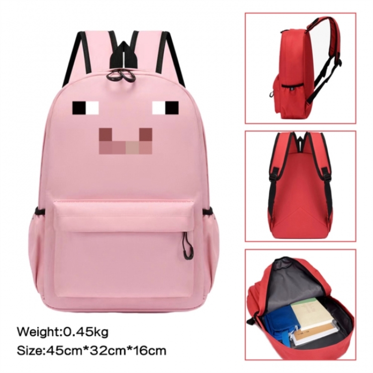 Minecraft Anime peripheral Oxford cloth color cartoon backpack 45x32x16cm