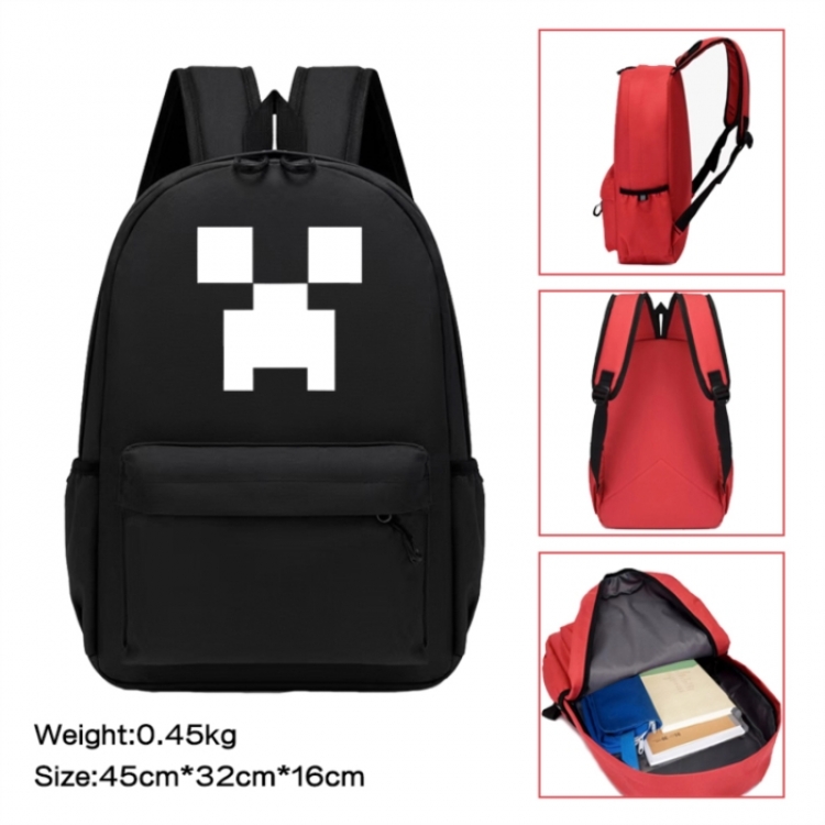 Minecraft Anime peripheral Oxford cloth color cartoon backpack 45x32x16cm