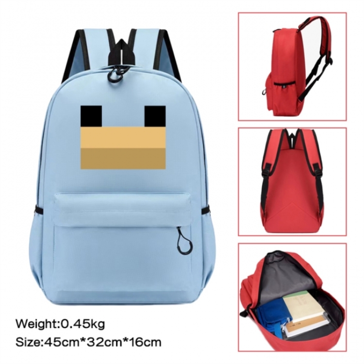 Minecraft Anime peripheral Oxford cloth color cartoon backpack 45x32x16cm