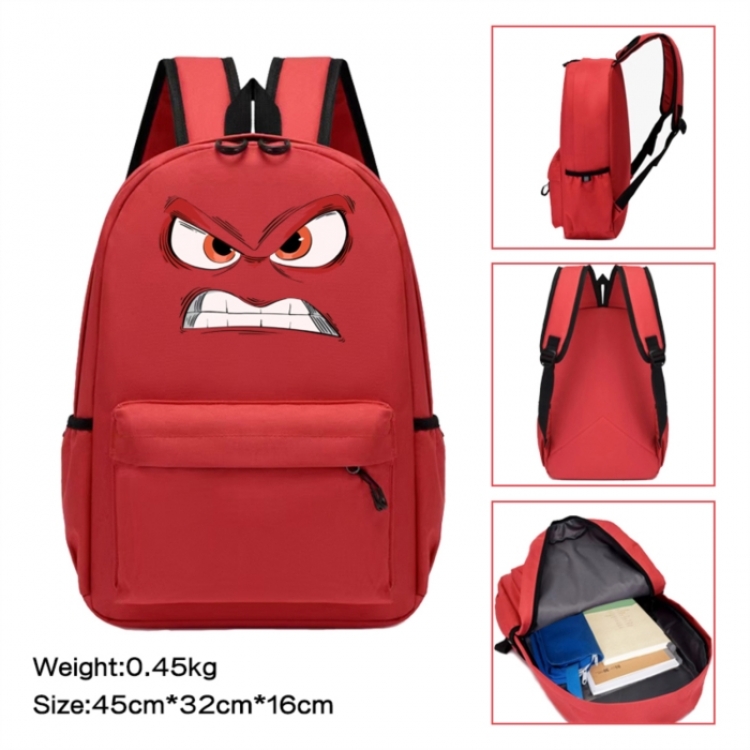 Inside Out Anime peripheral Oxford cloth color cartoon backpack 45x32x16cm
