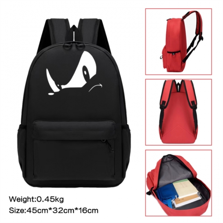 Sonic The Hedgehog Anime peripheral Oxford cloth color cartoon backpack 45x32x16cm