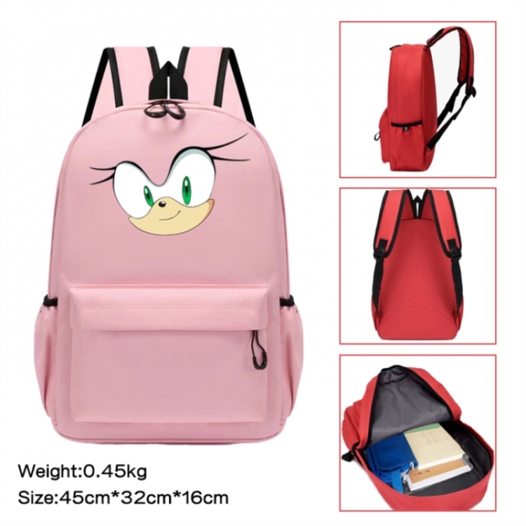 Sonic The Hedgehog Anime peripheral Oxford cloth color cartoon backpack 45x32x16cm