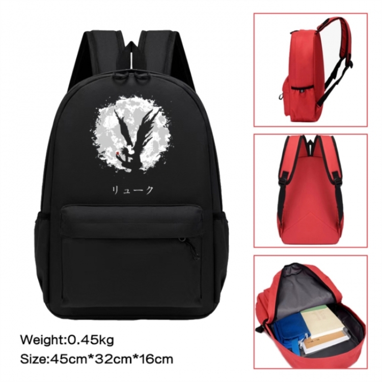 Death note Anime peripheral Oxford cloth color cartoon backpack 45x32x16cm