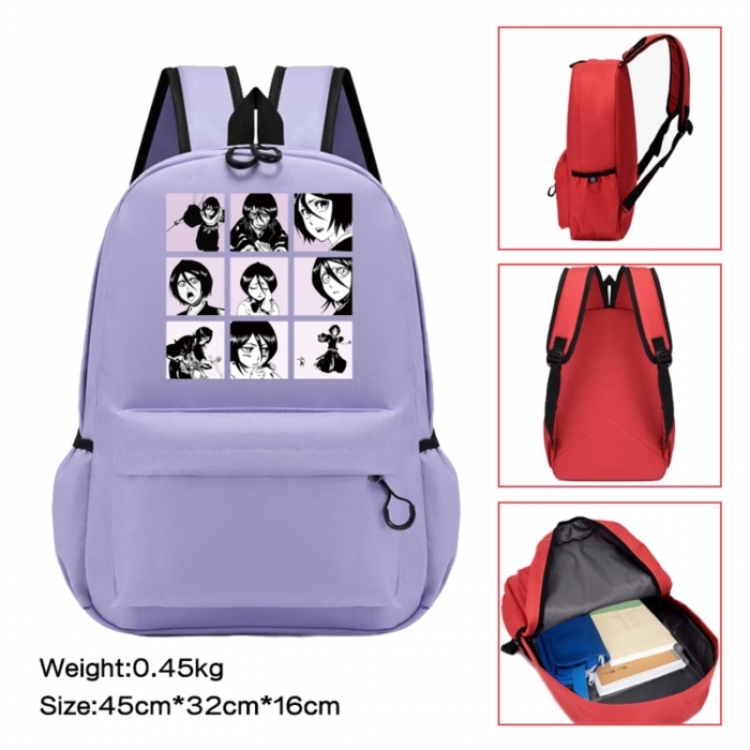 Bleach Anime peripheral Oxford cloth color cartoon backpack 45x32x16cm
