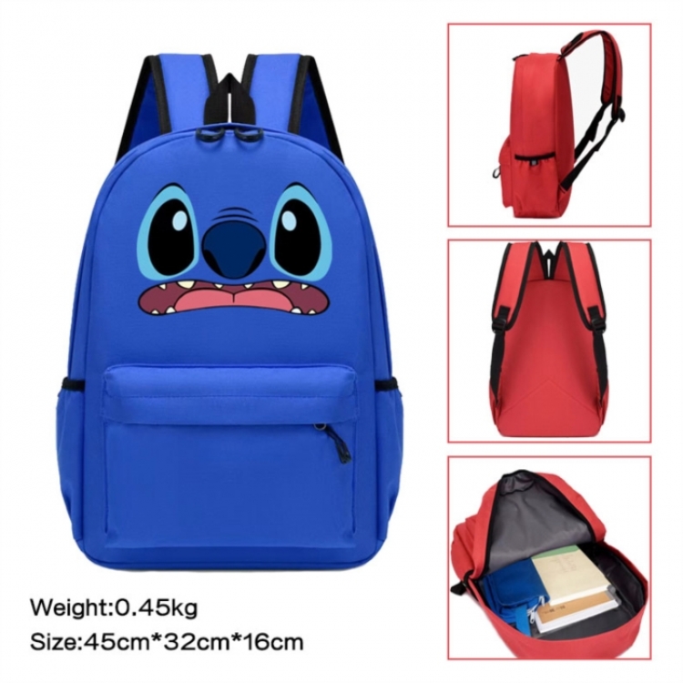 Lilo & Stitch Anime peripheral Oxford cloth color cartoon backpack 45x32x16cm