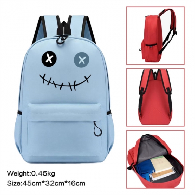 Lilo & Stitch Anime peripheral Oxford cloth color cartoon backpack 45x32x16cm