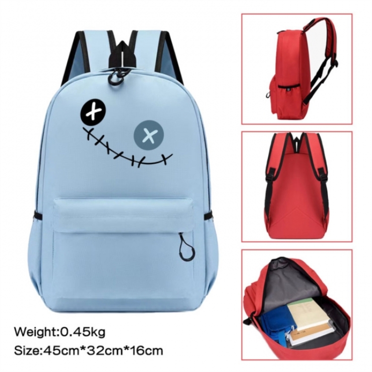 Lilo & Stitch Anime peripheral Oxford cloth color cartoon backpack 45x32x16cm