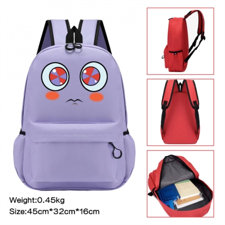 The Amazing Digital Circus Anime peripheral Oxford cloth color cartoon backpack 45x32x16cm