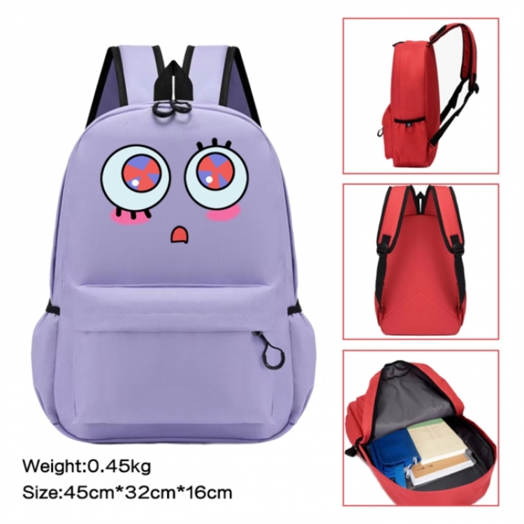 The Amazing Digital Circus Anime peripheral Oxford cloth color cartoon backpack 45x32x16cm