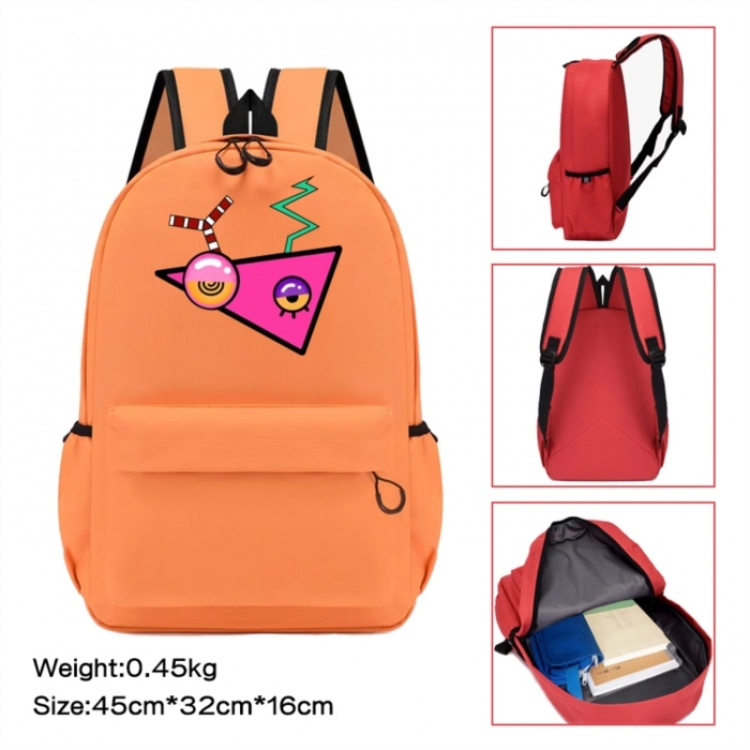 The Amazing Digital Circus Anime peripheral Oxford cloth color cartoon backpack 45x32x16cm
