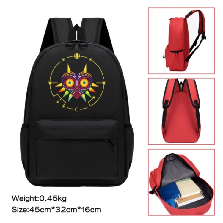 The Legend of Zelda Anime peripheral Oxford cloth color cartoon backpack 45x32x16cm