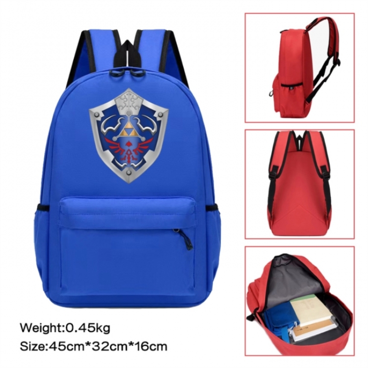 The Legend of Zelda Anime peripheral Oxford cloth color cartoon backpack 45x32x16cm