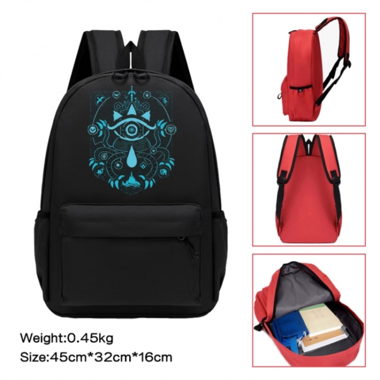 The Legend of Zelda Anime peripheral Oxford cloth color cartoon backpack 45x32x16cm